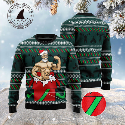 Santa Gymnastic G51110 Ugly Christmas Sweater