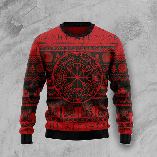 Viking Vegvisir G5128 - Ugly Christmas Sweater unisex womens & mens, couples matching, friends, funny family sweater gifts (plus size available)