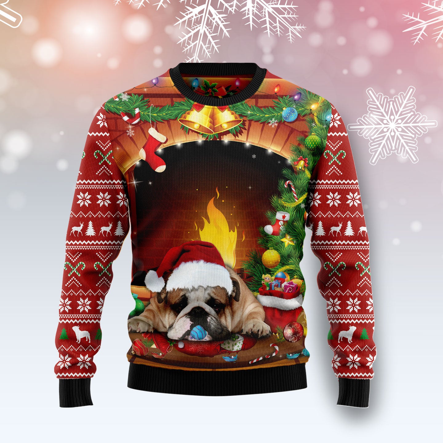 Sleeping Bulldog Christmas TG51014 - Ugly Christmas Sweater