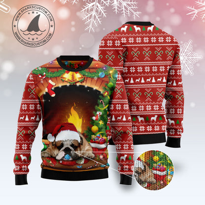 Sleeping Bulldog Christmas TG51014 - Ugly Christmas Sweater