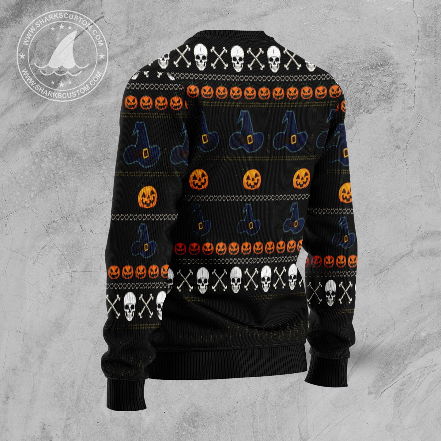 Black Cat Smells Children TY1210 Halloween Sweater