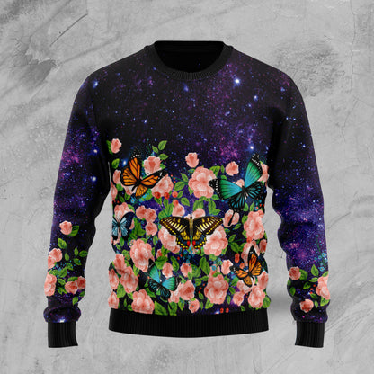 Butterfly Flowers TY0311 Ugly Christmas Sweater