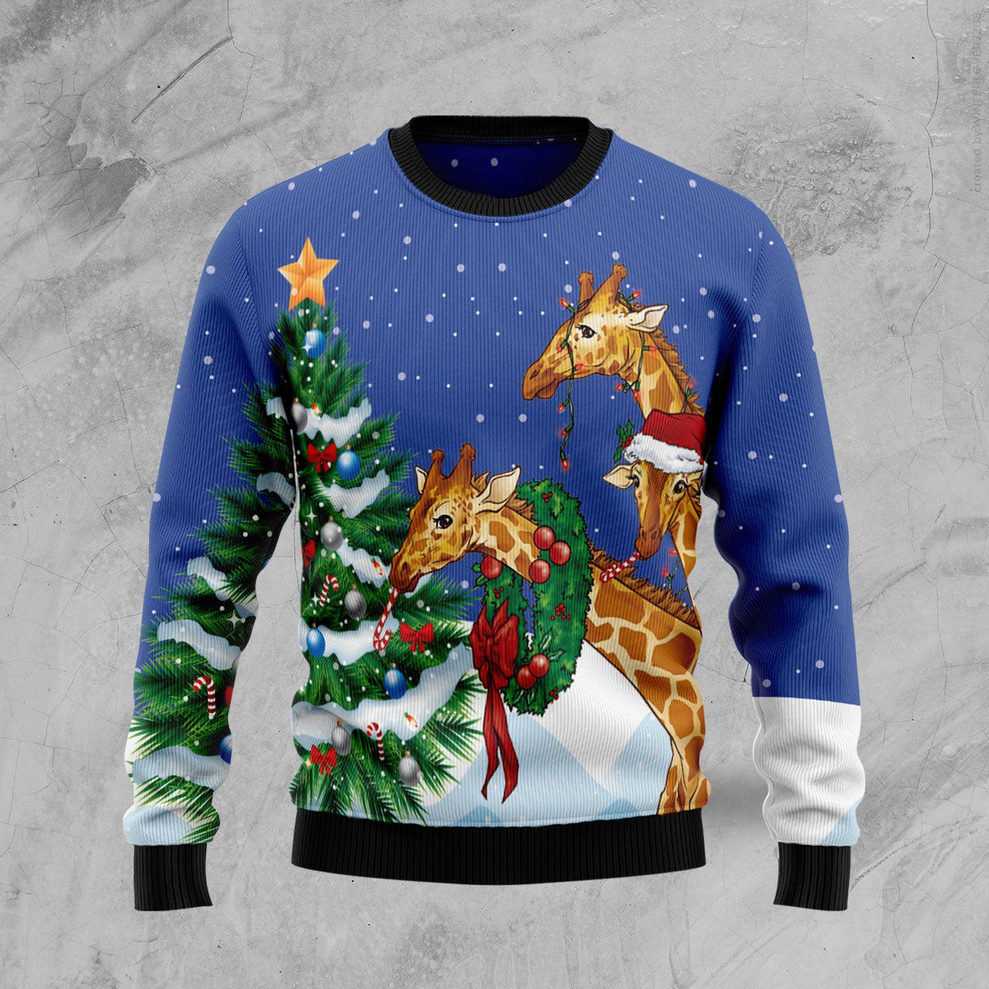 Giraffe Family Xmas TY2910 Ugly Christmas Sweater