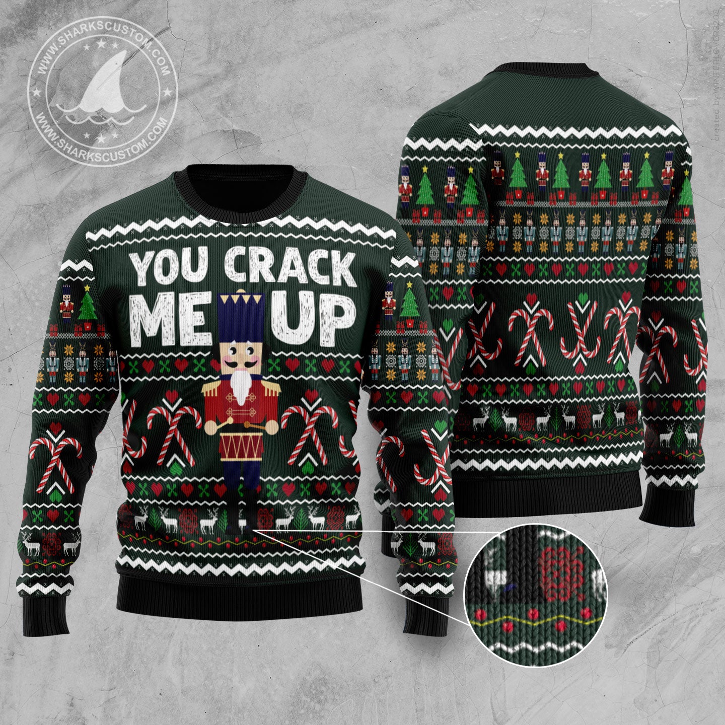 Nutcracker You Crack Me Up TY1210 Ugly Christmas Sweater