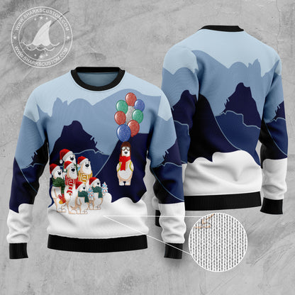 Polar Bear Balloon TY0311 Ugly Christmas Sweater