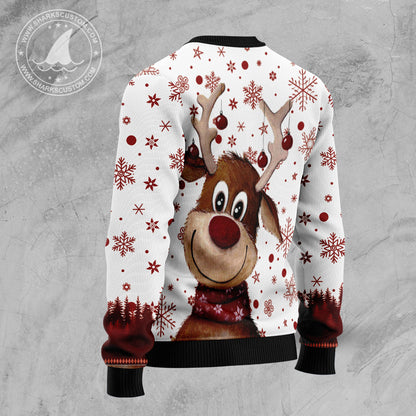 Reindeer Merry & Bright TY1011 Ugly Christmas Sweater