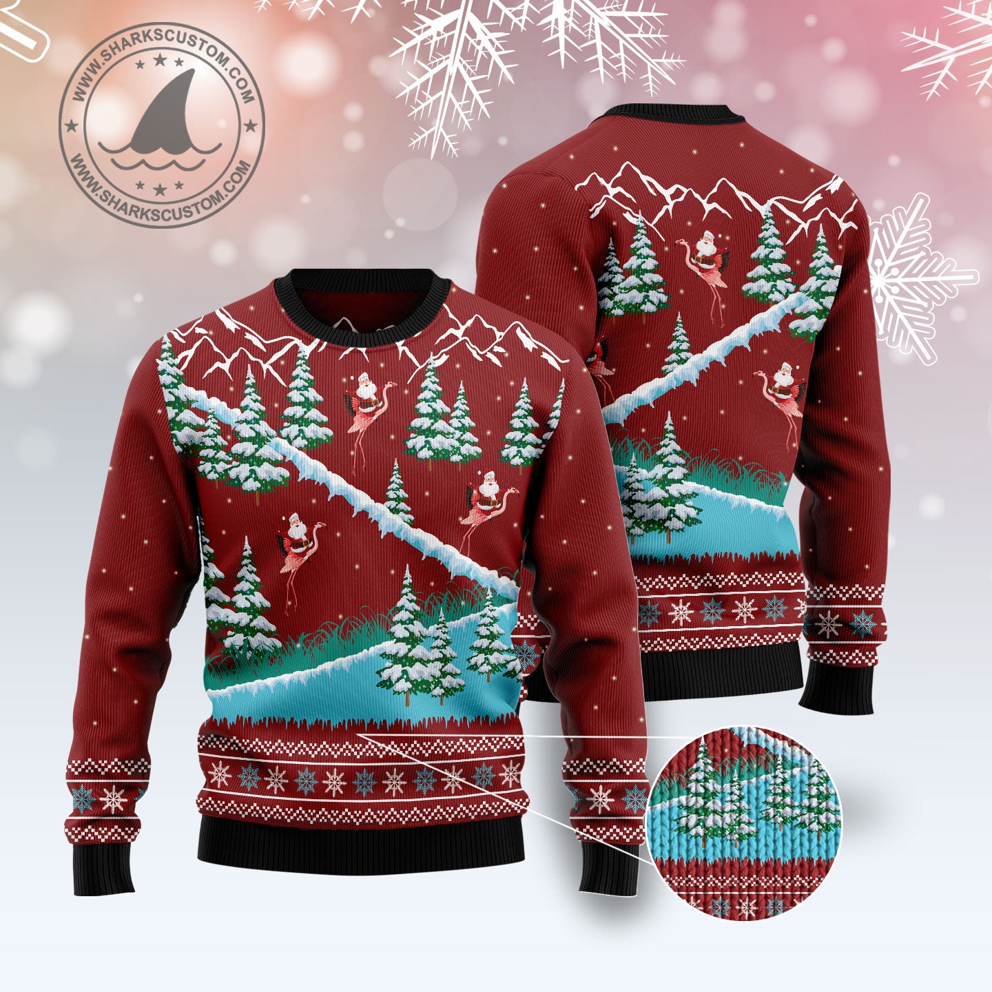 Beautiful Flamingo G51023 Ugly Christmas Sweater