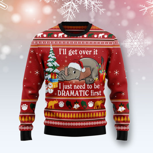 Elephant I ‘ll Get Over It G51030 Ugly Christmas Sweater