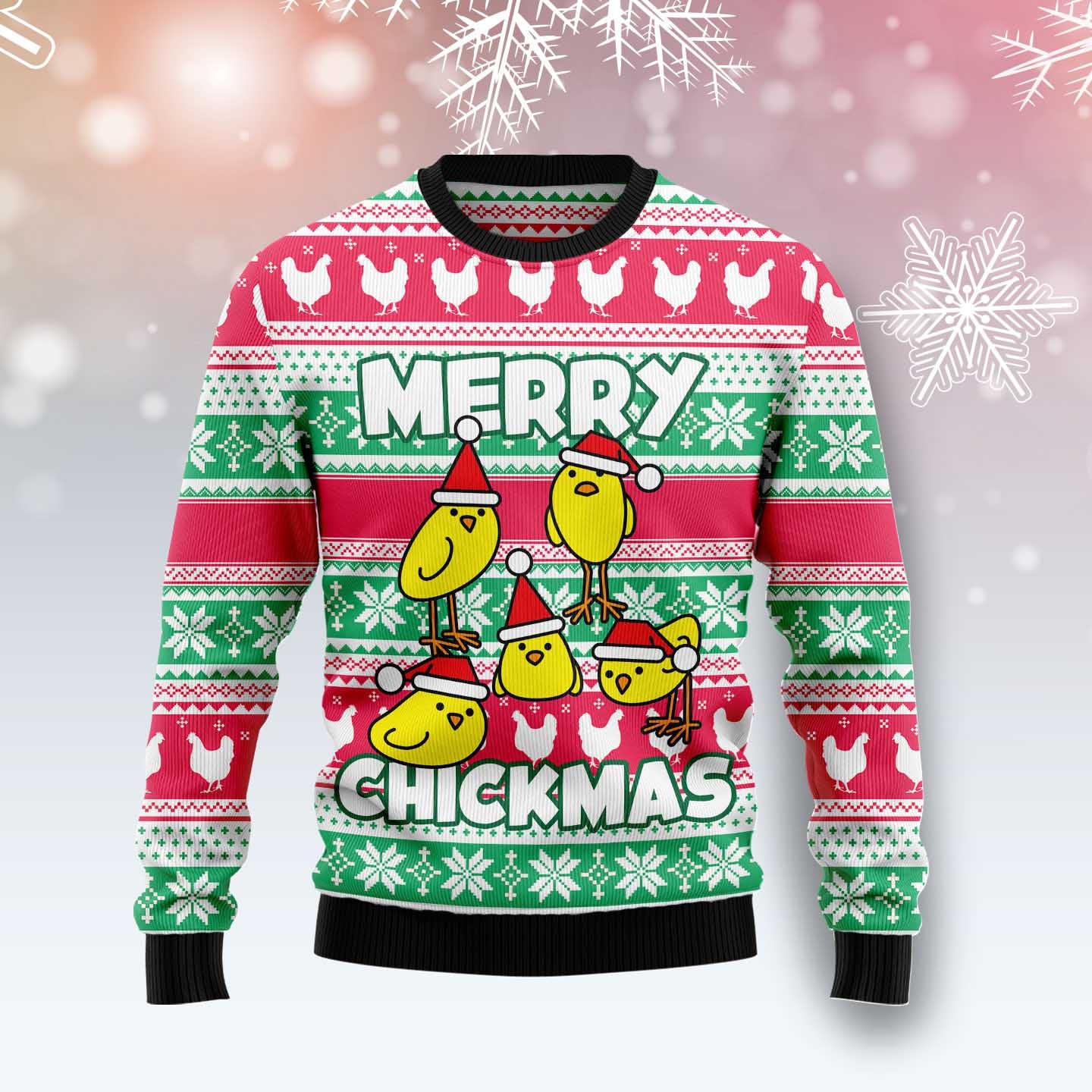 Merry Chickmas G51013 - Ugly Christmas Sweater