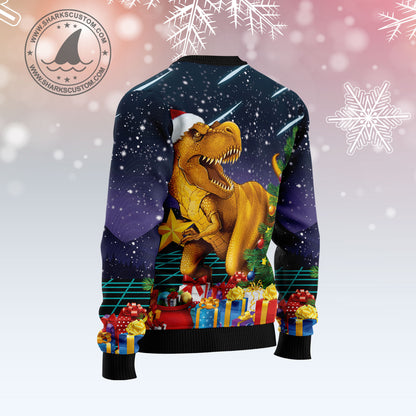 Merry T-rex Christmas G5114 Ugly Christmas Sweater