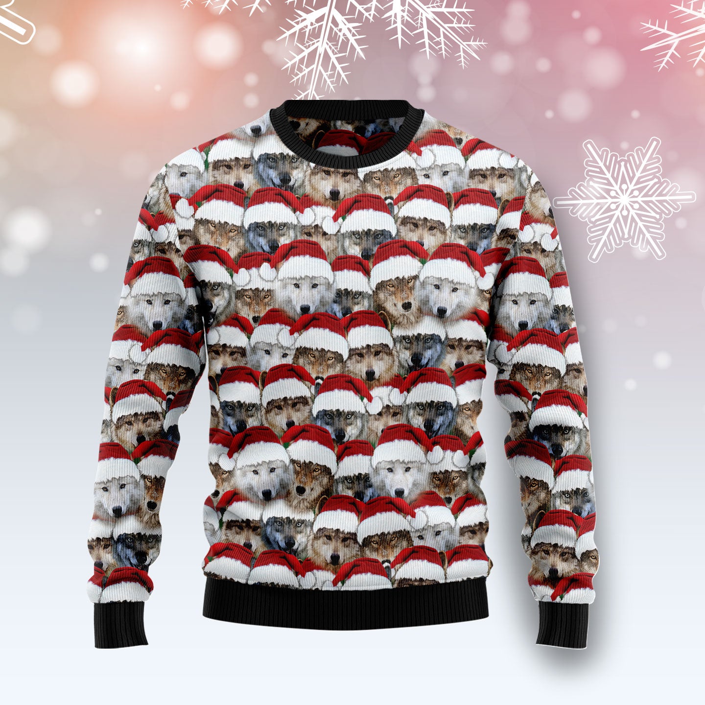 Santa Wolf G5115 Ugly Christmas Sweater