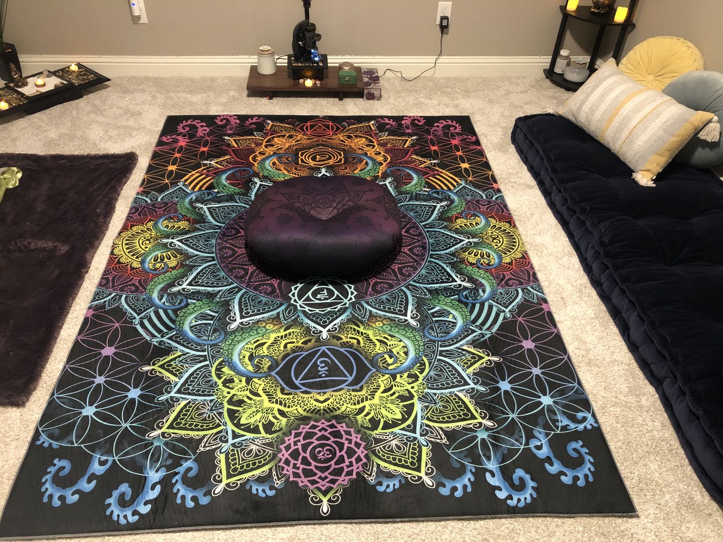 Meditation Chakra - Rectangle Rug