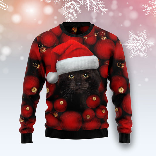 Black Cat Christmas TY2611 Ugly Christmas Sweater