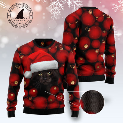 Black Cat Christmas TY2611 Ugly Christmas Sweater