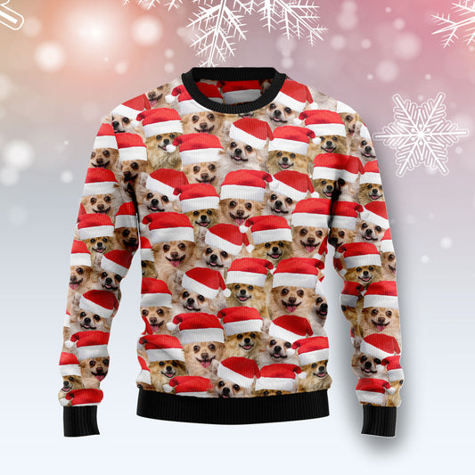 Chihuahua Group Awesome TY0511 Ugly Christmas Sweater