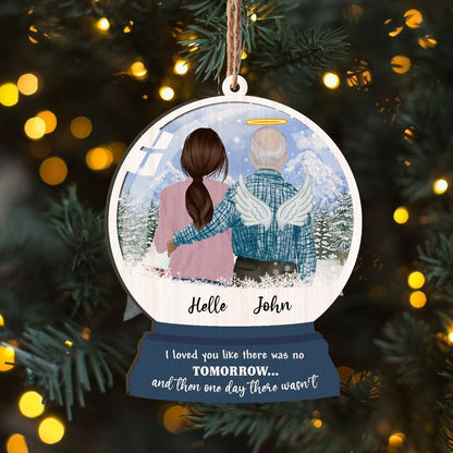 Loved You Like There Was No Tomorrow Daughter And Parents Personalizedwitch Personalized Printed Wood Memorial Christmas Ornament