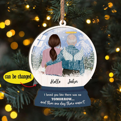 Loved You Like There Was No Tomorrow Daughter And Parents Personalizedwitch Personalized Printed Wood Memorial Christmas Ornament