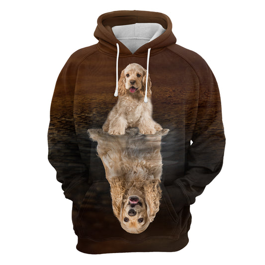 Cute Cocker Spaniel Reflection H22417 - All Over Print Unisex Hoodie