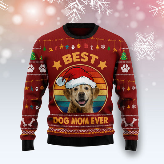 Golden Retriever Best Dog Mom Ever TY0411 Ugly Christmas Sweater