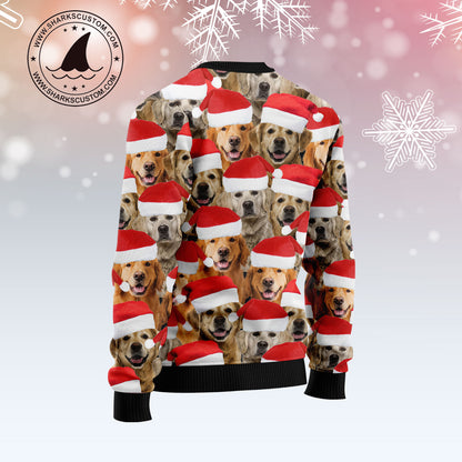 Golden Retriever Group Awesome TY0511 Ugly Christmas Sweater