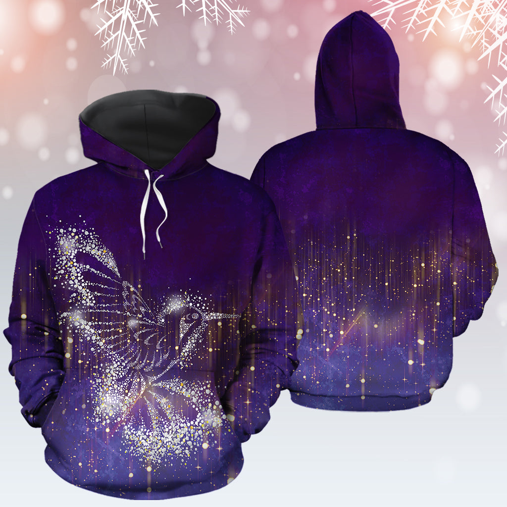 Hummingbird Snowflake T2910 - All Over Print Unisex Hoodie