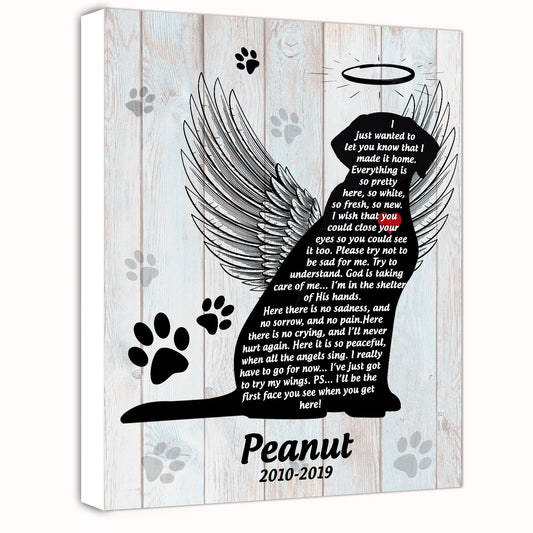 Custom Personalized Memorial Canvas print wall art unique meaningful family friends dog pet lovers gift ideas - Dog I Made It Home TY2203213