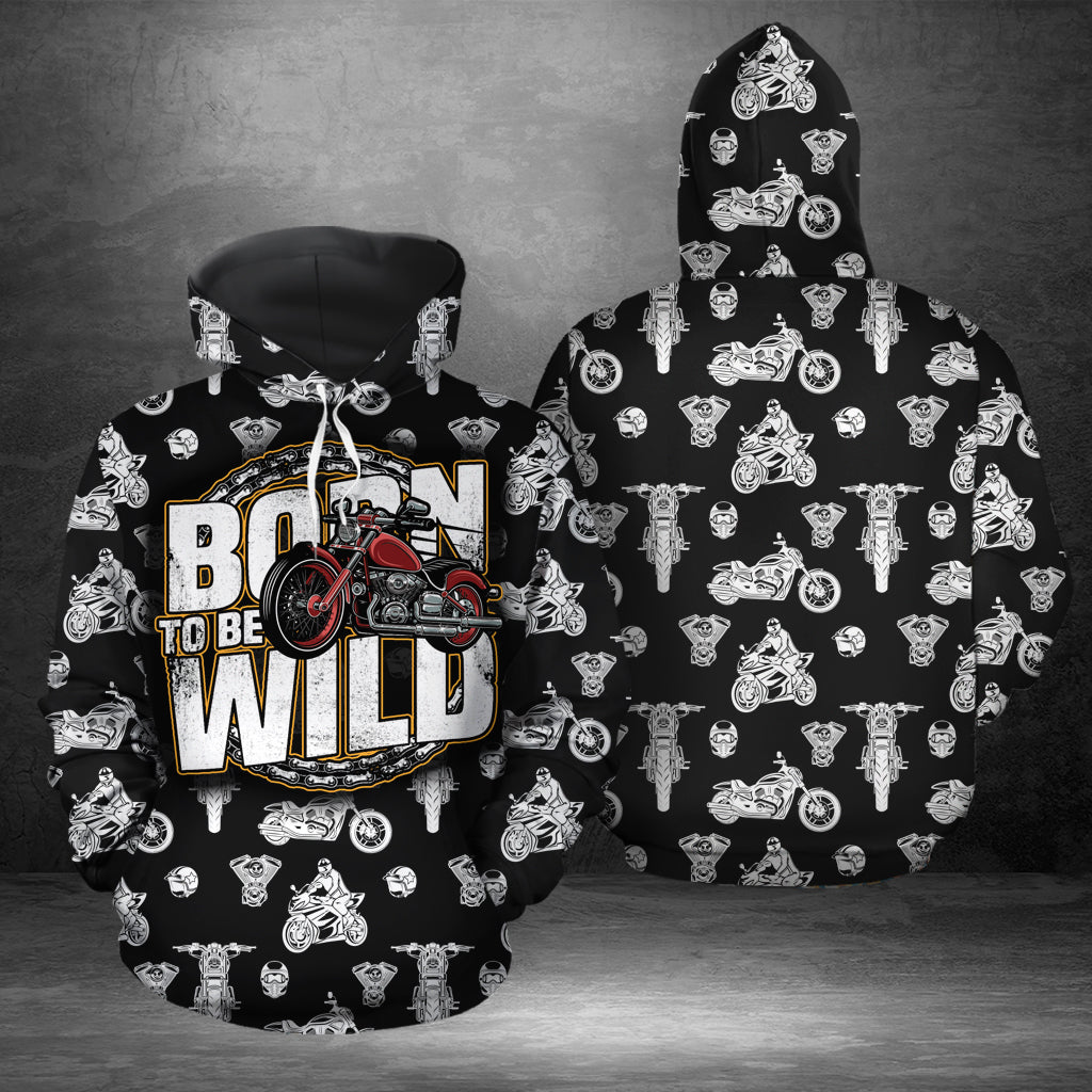 Born to be wild motorcycle HZ111612 - All Over Print Unisex Hoodie