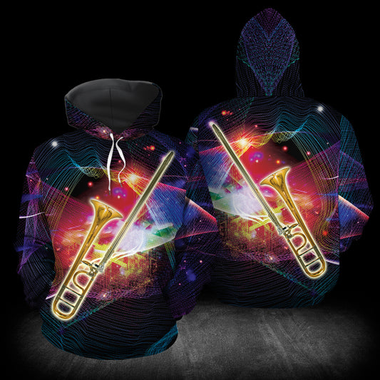 Stunning Trombone HT111206 Unisex womens & mens, couples matching, friends, funny family sublimation 3D hoodie christmas holiday gifts (plus size available)
