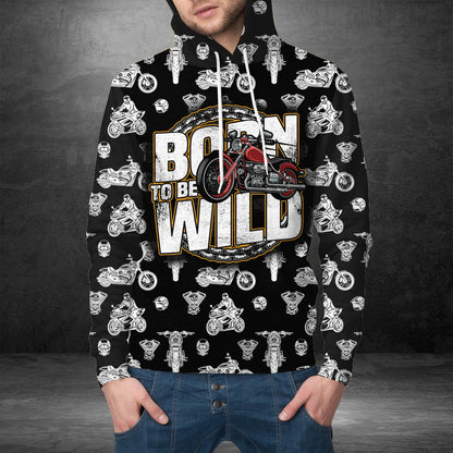 Born to be wild motorcycle HZ111612 - All Over Print Unisex Hoodie