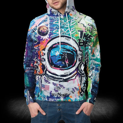 Astronaut HT261103 Unisex womens & mens, couples matching, friends, funny family sublimation 3D hoodie christmas holiday gifts (plus size available)