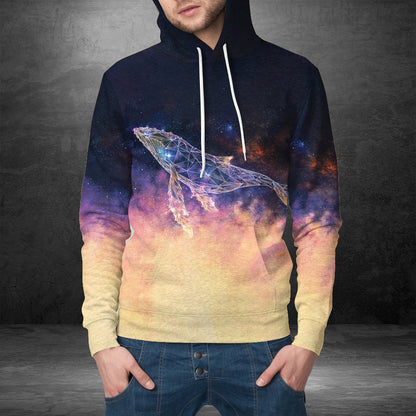 Galaxy Flying Whale HT251103 Unisex womens & mens, couples matching, friends, funny family sublimation 3D hoodie christmas holiday gifts (plus size available)