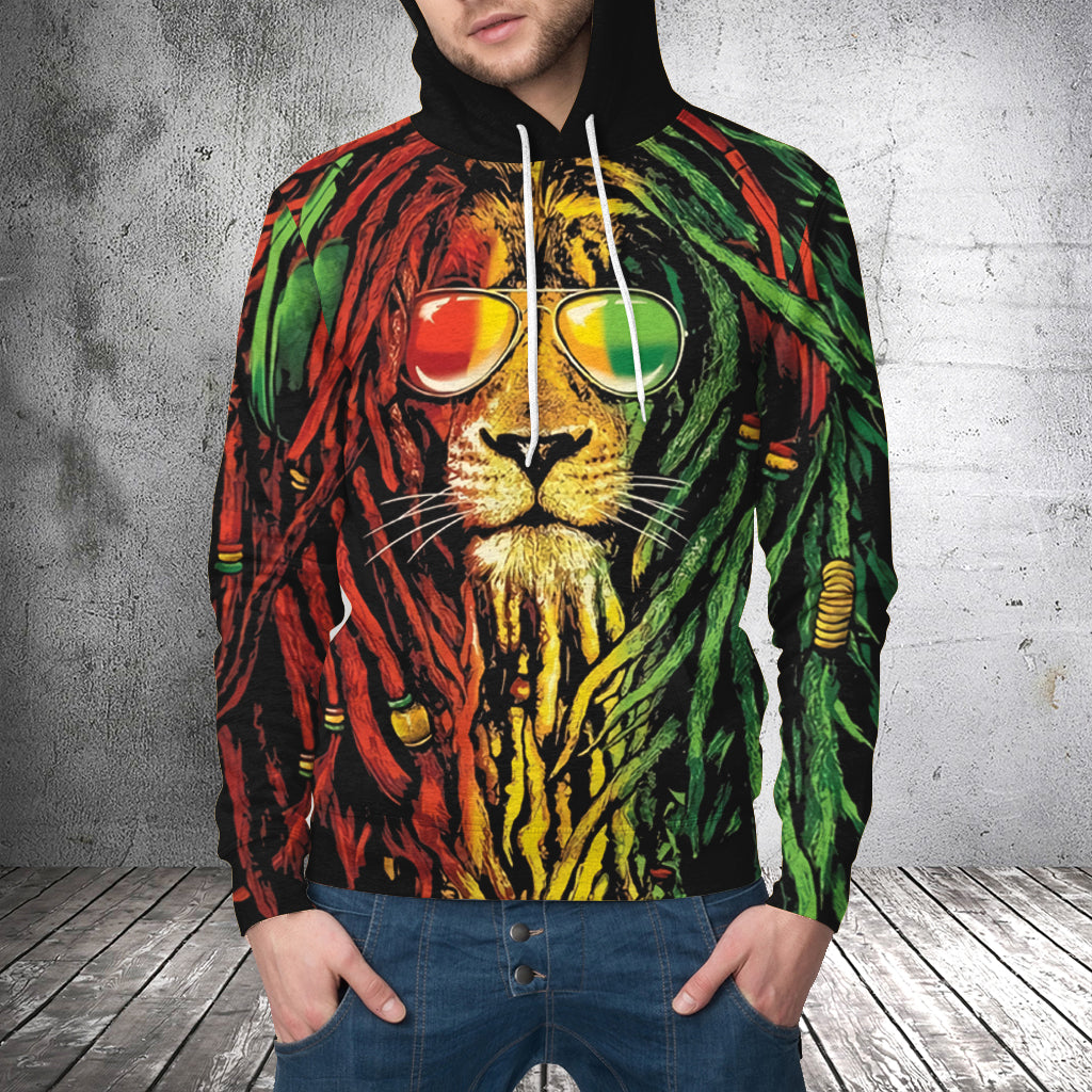 Dread Headed Lion HT161205 Unisex womens & mens, couples matching, friends, funny family sublimation 3D hoodie christmas holiday gifts (plus size available)