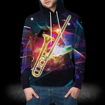 Stunning Trombone HT111206 Unisex womens & mens, couples matching, friends, funny family sublimation 3D hoodie christmas holiday gifts (plus size available)