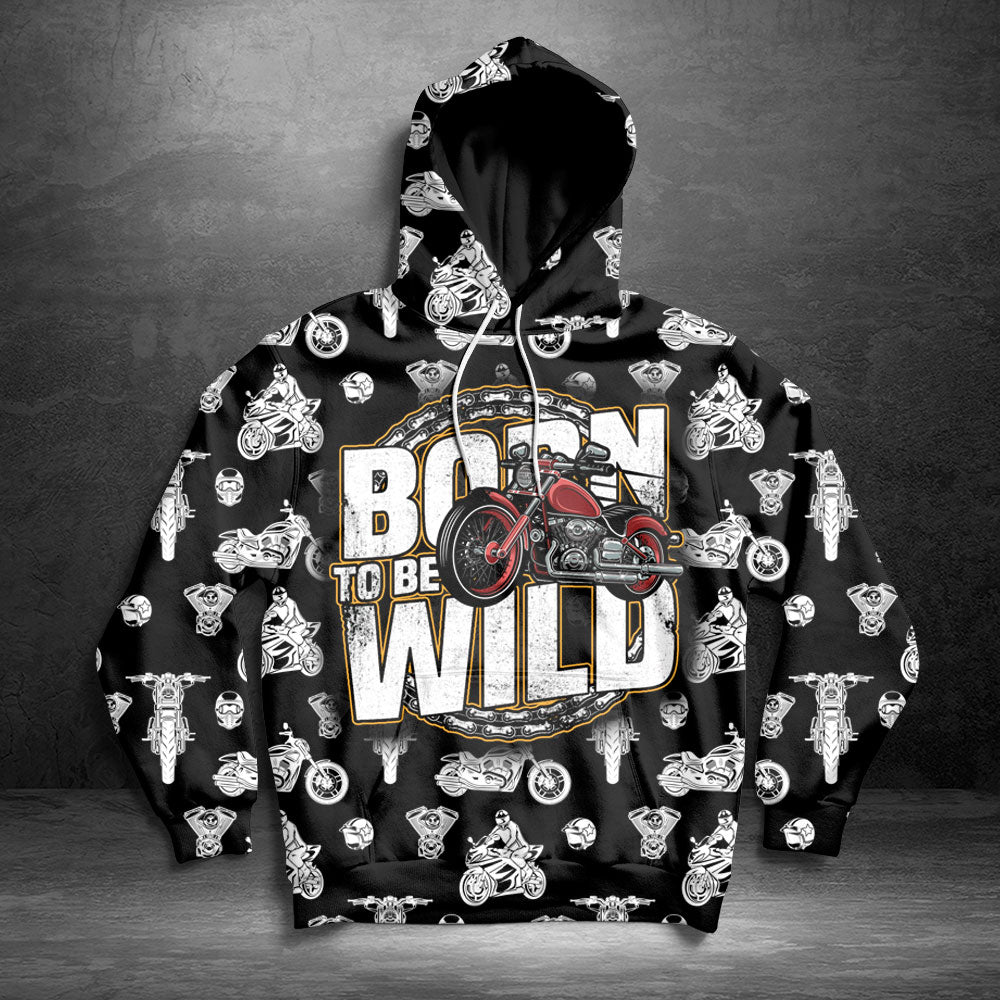 Born to be wild motorcycle HZ111612 - All Over Print Unisex Hoodie