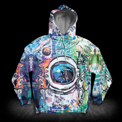 Astronaut HT261103 Unisex womens & mens, couples matching, friends, funny family sublimation 3D hoodie christmas holiday gifts (plus size available)