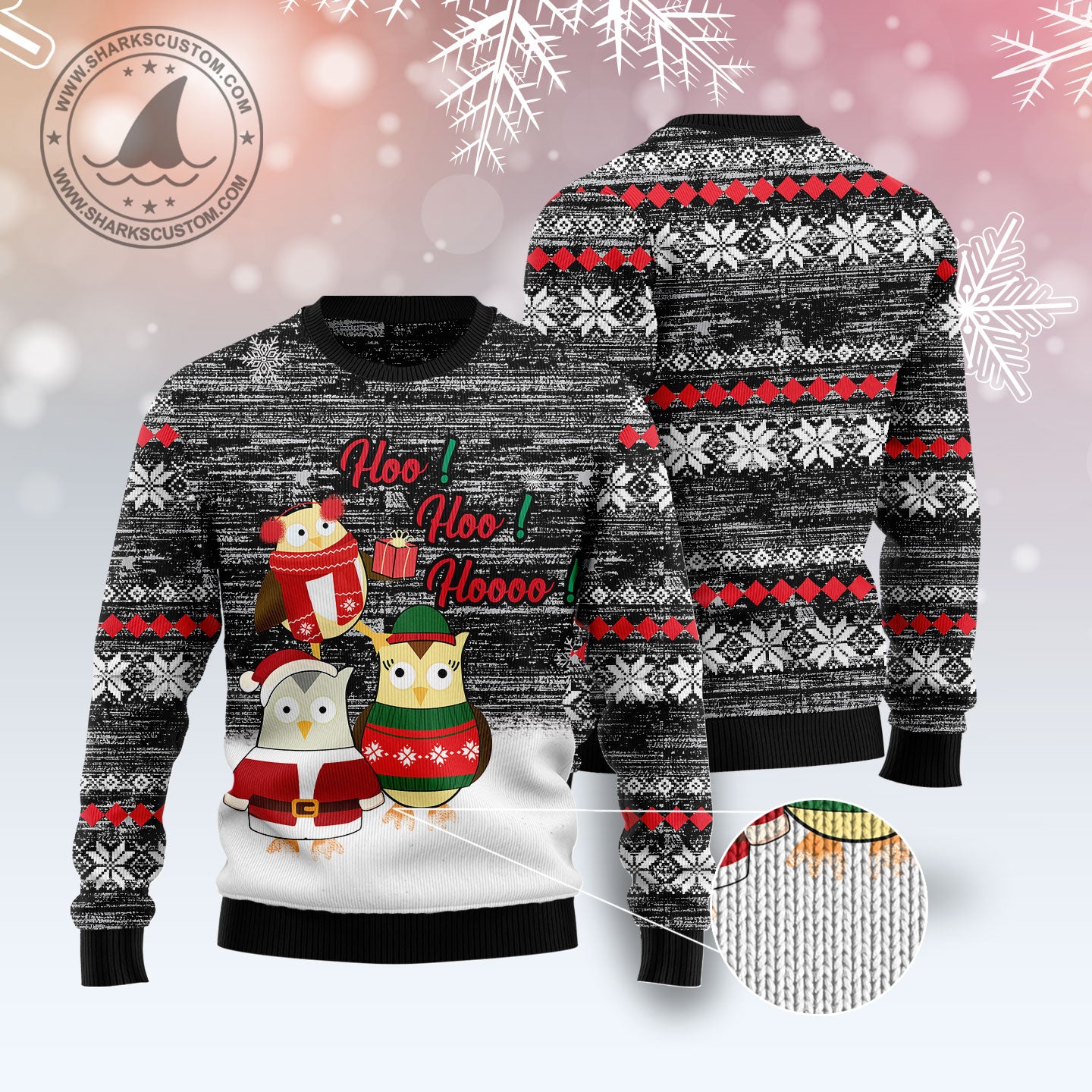 Owl Hoo Hoo Hoooo T2810 Ugly Christmas Sweater