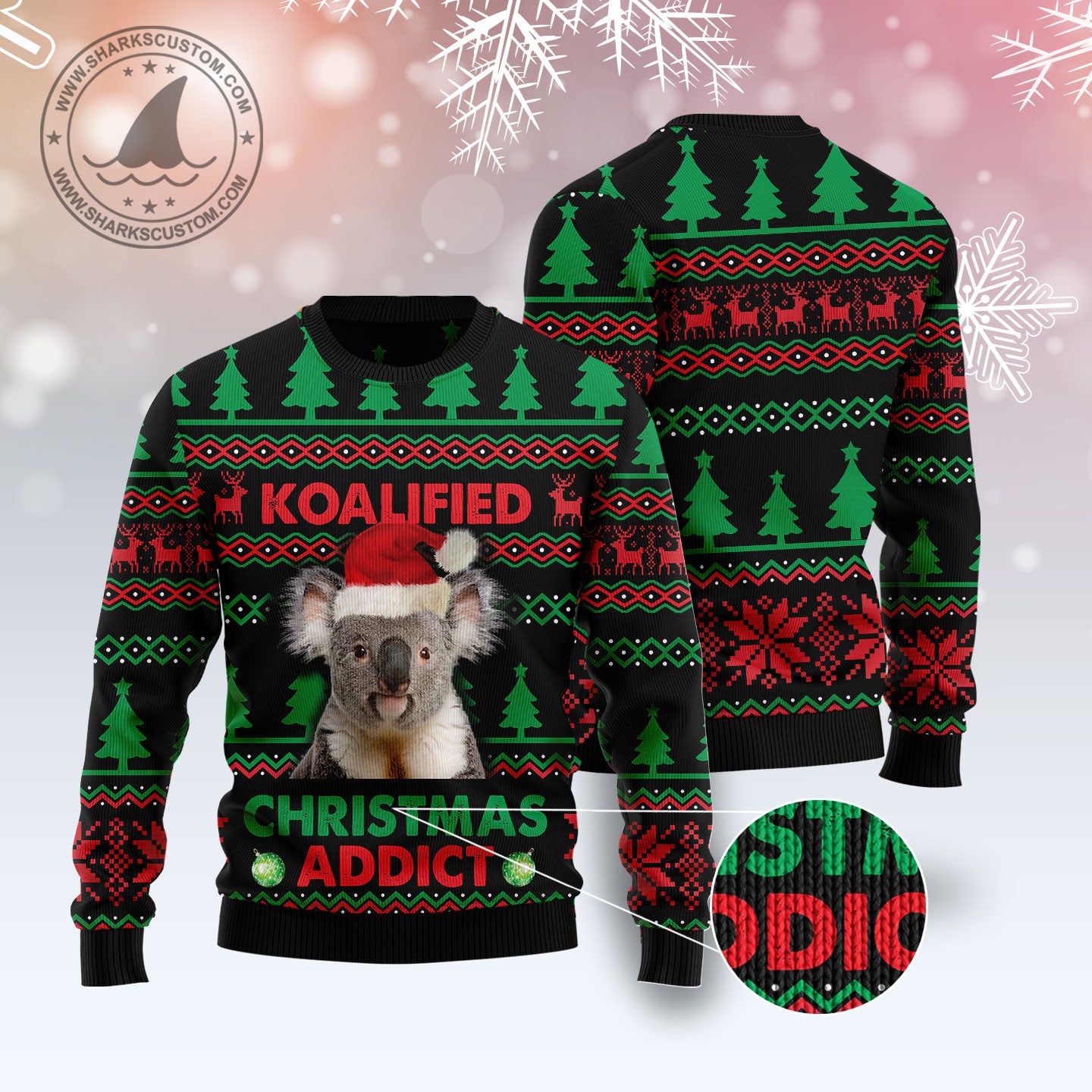 Koala Koalified Christmas Addict T2910 Ugly Christmas Sweater