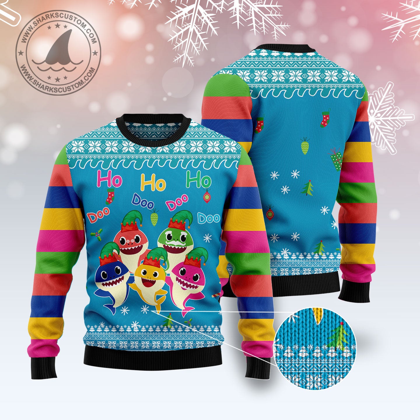 Shark Doo Doo Doo T0611 Ugly Christmas Sweater