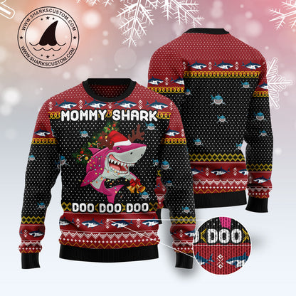 Mommy Shark Christmas T1011 Ugly Christmas Sweater