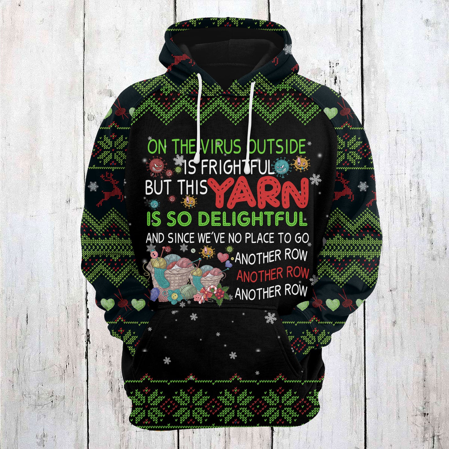 Yarn Christmas T1211 - All Over Print Unisex Hoodie