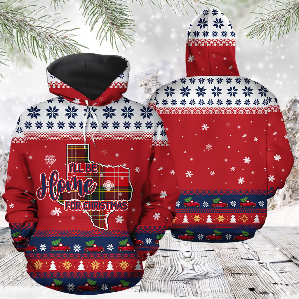 Texas Home For Christmas T1311 - All Over Print Unisex Hoodie