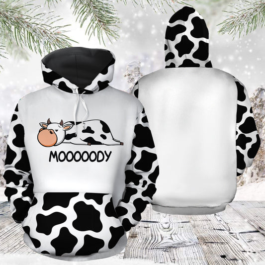Cow Mooooody T2011 - All Over Print Unisex Hoodie
