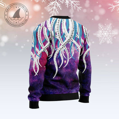 Octopus Galaxy T2310 Ugly Christmas Sweater