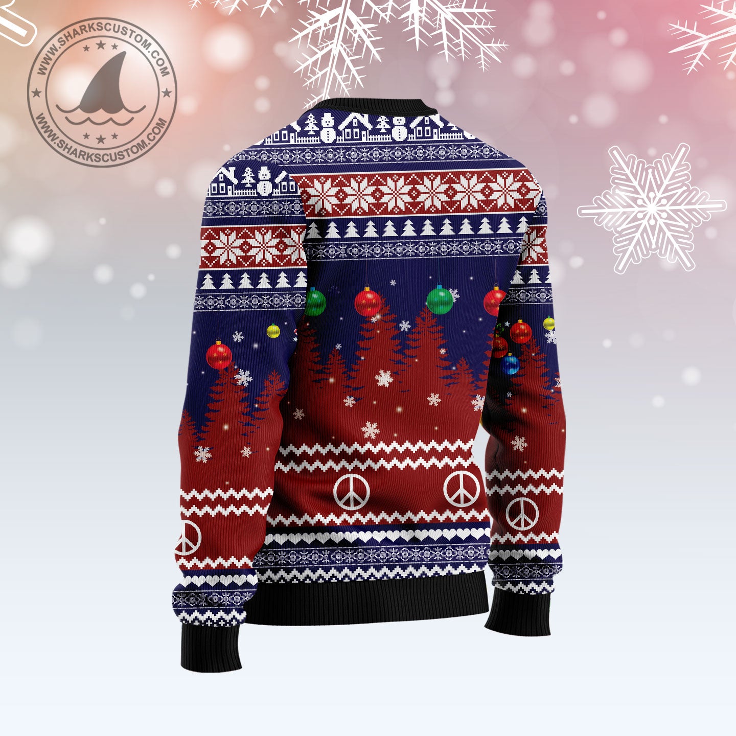 Elephant Hippie Girl T0511 Ugly Christmas Sweater