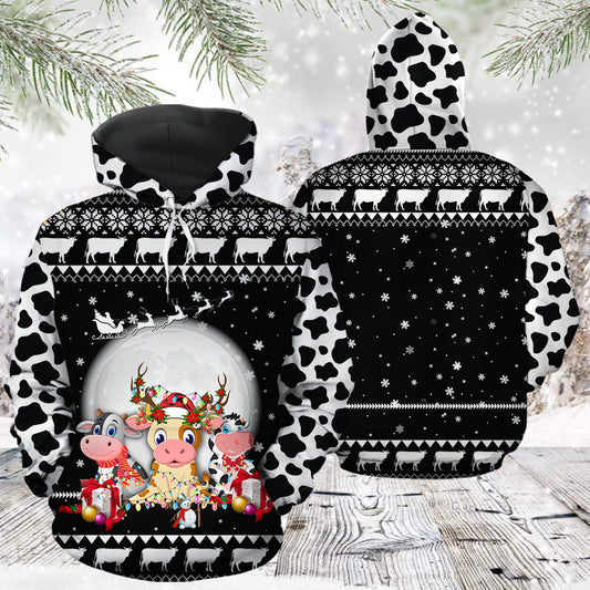 Cow Christmas T1311 - All Over Print Unisex Hoodie