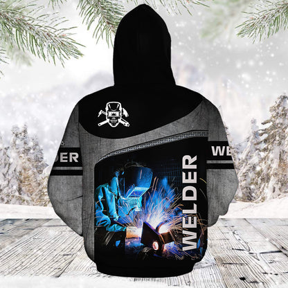 Amazing Welder HZ121602 unisex womens & mens, couples matching, friends, funny family sublimation 3D hoodie christmas holiday gifts (plus size available)