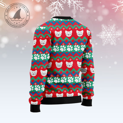 Cat Socks T1610 Ugly Christmas Sweater