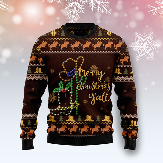 Cowboy Boots Christmas T0611 Ugly Christmas Sweater