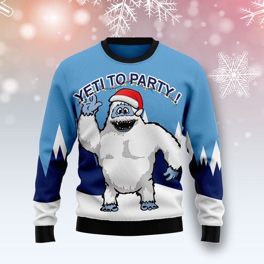 Bigfoot Party T1510 Ugly Christmas Sweater