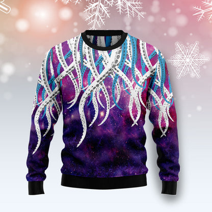 Octopus Galaxy T2310 Ugly Christmas Sweater